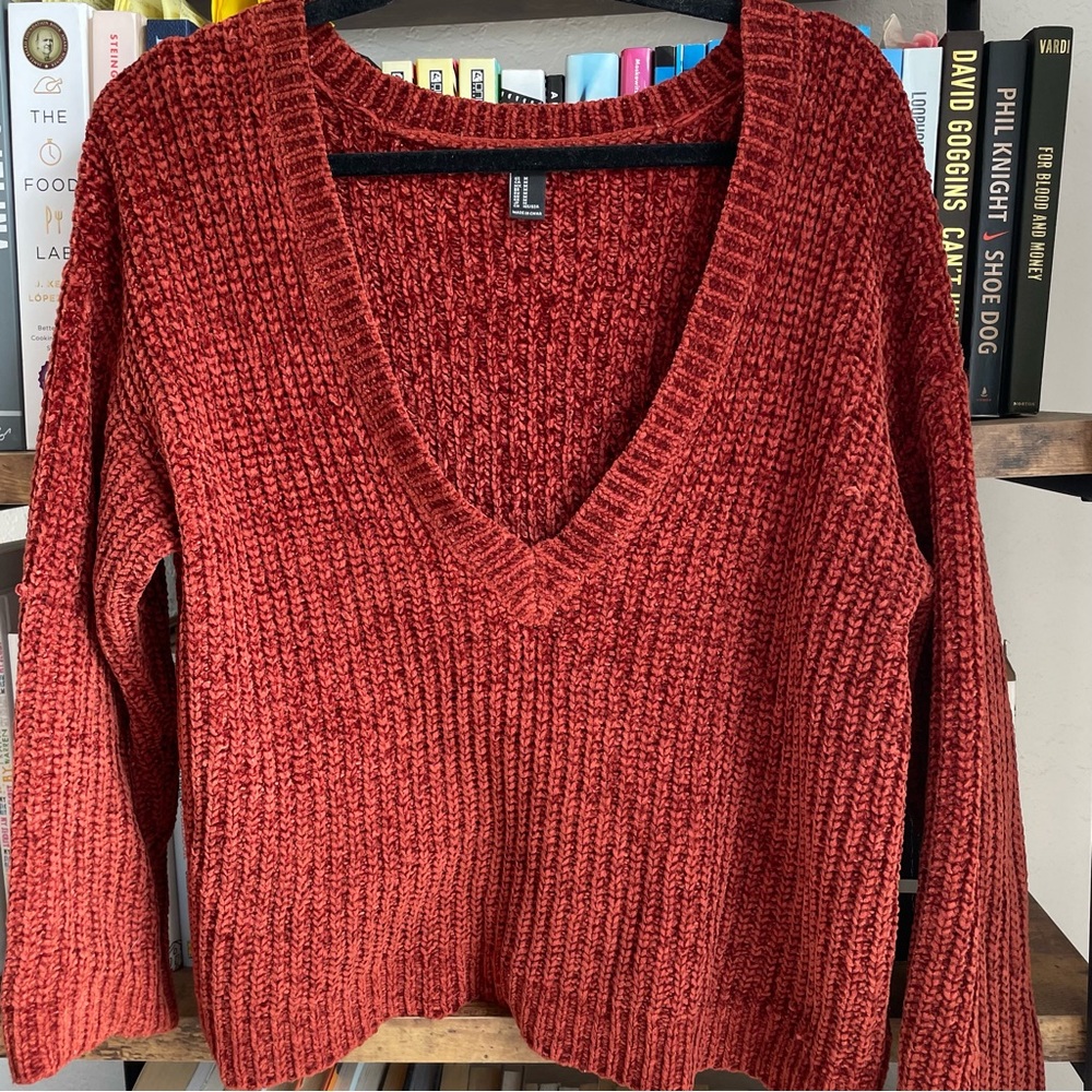 Rust Cozy Knit Sweater - Picture 3 of 7